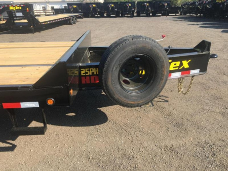 New 25PH-20BK+5MR BIG TEX 8.5' X 25' FLATBED TRAILER W/ MEGA RAMPS & UPGRADED TIRES