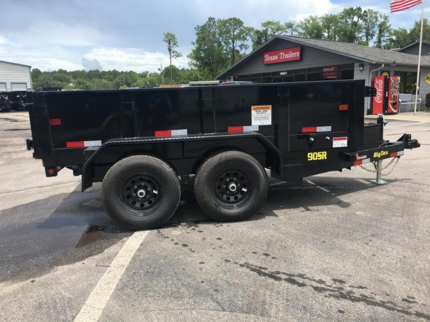 New 90SR-10BK7SIR BIG TEX 6' X 10' DUMP TRAILER W/ DOUBLE REAR DOORS