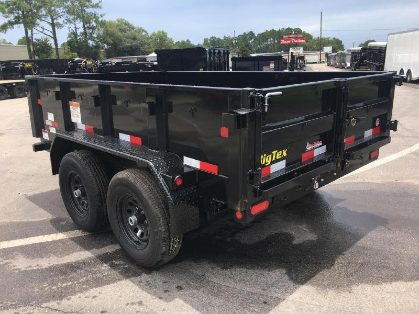 New 90SR-10BK7SIR BIG TEX 6' X 10' DUMP TRAILER W/ DOUBLE REAR DOORS