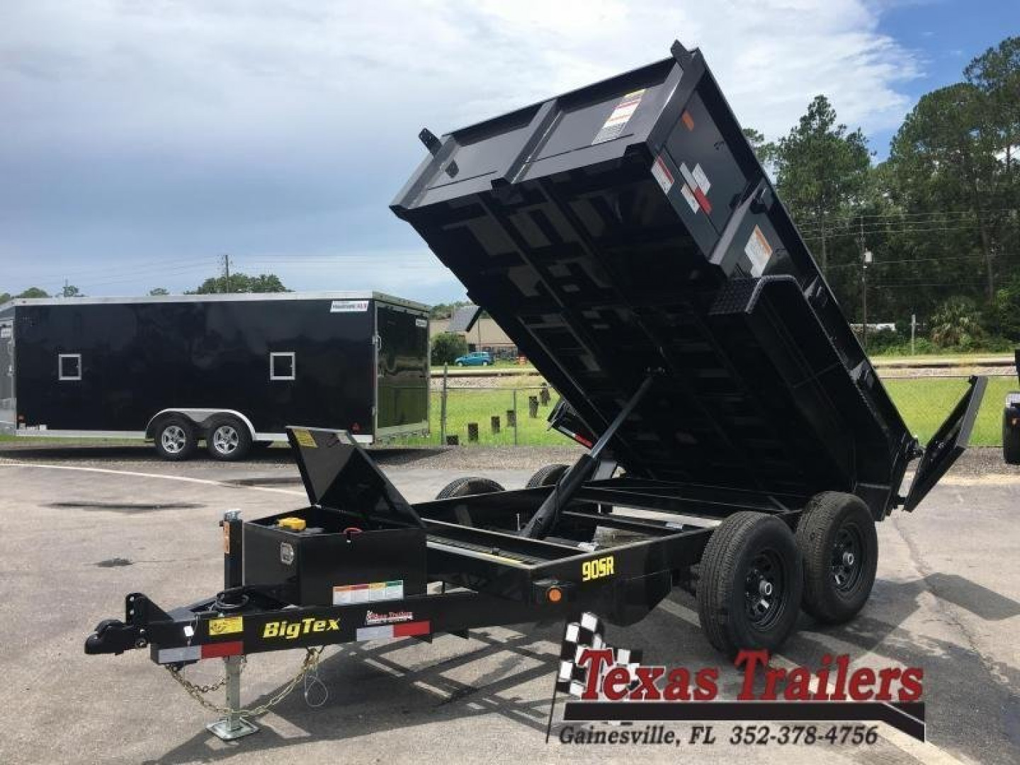 New 90SR-10BK7SIR BIG TEX 6' X 10' DUMP TRAILER W/ DOUBLE REAR DOORS