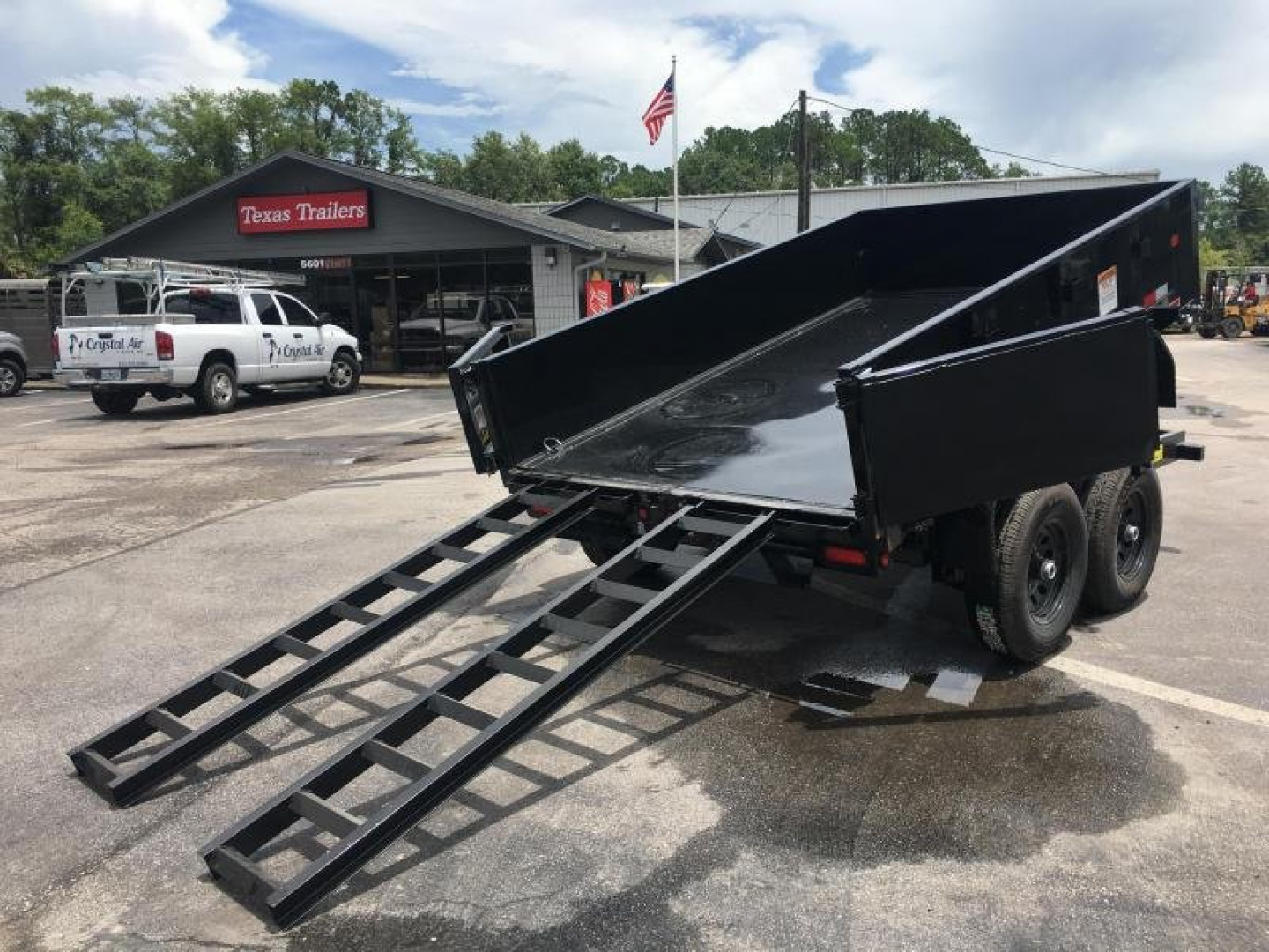 New 90SR-10BK7SIR BIG TEX 6' X 10' DUMP TRAILER W/ DOUBLE REAR DOORS