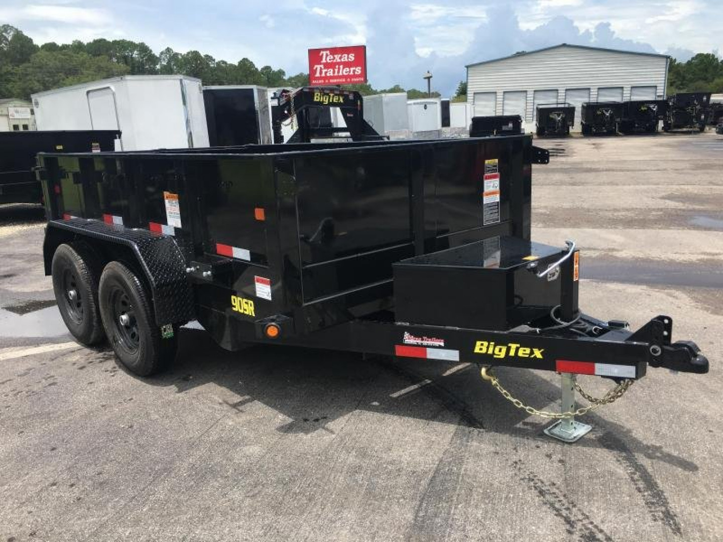 New 90SR-10BK7SIR BIG TEX 6' X 10' DUMP TRAILER W/ DOUBLE REAR DOORS