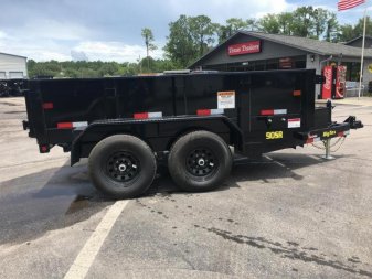 New 90SR-10BK7SIR BIG TEX 6' X 10' DUMP TRAILER W/ DOUBLE REAR DOORS