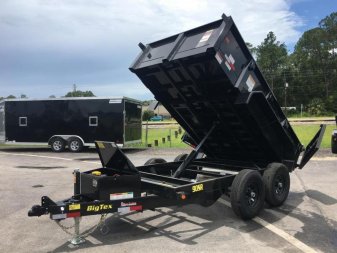 New 90SR-10BK7SIR BIG TEX 6' X 10' DUMP TRAILER W/ DOUBLE REAR DOORS