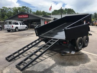 New 90SR-10BK7SIR BIG TEX 6' X 10' DUMP TRAILER W/ DOUBLE REAR DOORS
