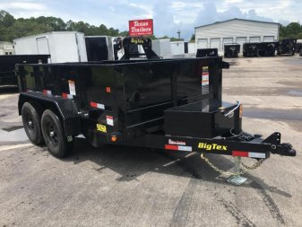New 90SR-10BK7SIR BIG TEX 6' X 10' DUMP TRAILER W/ DOUBLE REAR DOORS