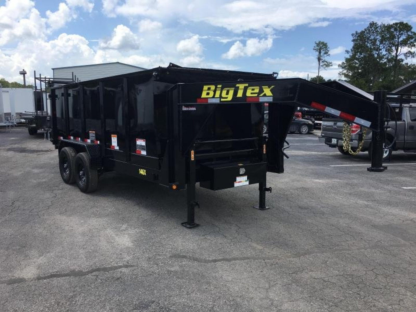 New 14GX-16BK6-P4 BIG TEX 7' X 16' DUMP TRAILER W/ 4' SIDES