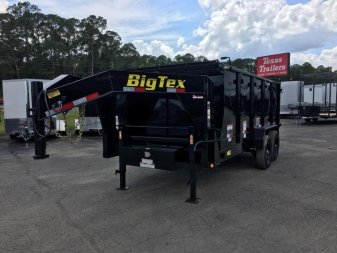 New 14GX-16BK6-P4 BIG TEX 7' X 16' DUMP TRAILER W/ 4' SIDES