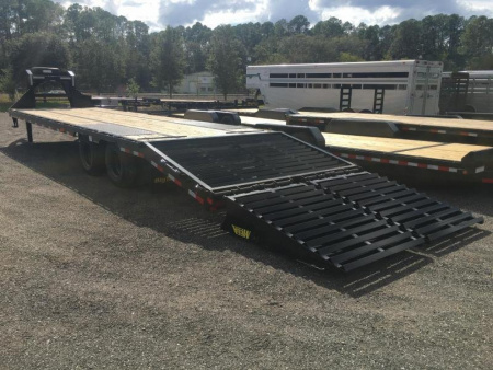 New 25GN-40D5A-MRBK BIG TEX 8.5' X 40' FLATBED TRAILER W/ UPGRADED TIRES