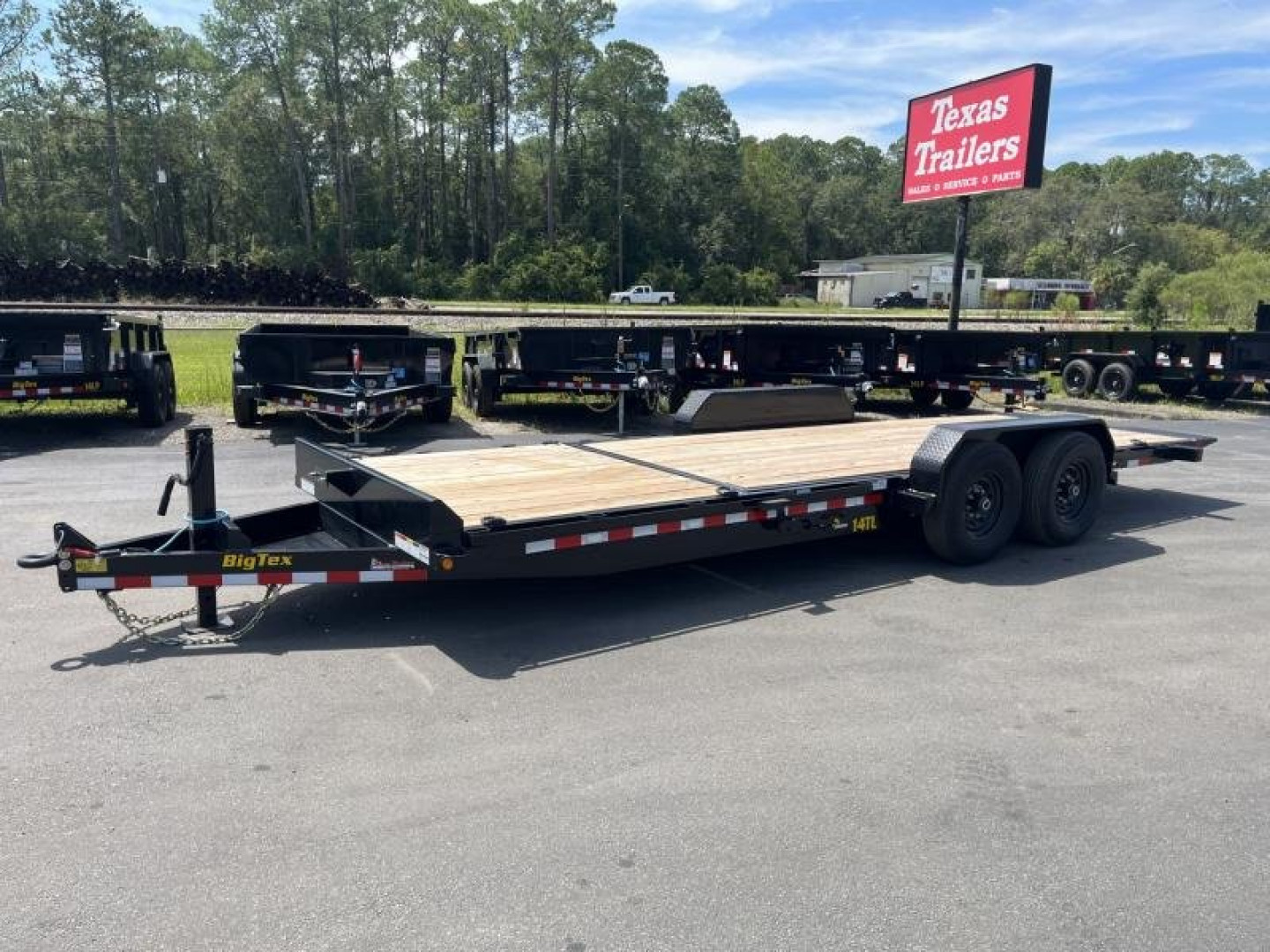 New 14TL-22BK BIG TEX 7' X 22' TILT DECK / EQUIPMENT TRAILER