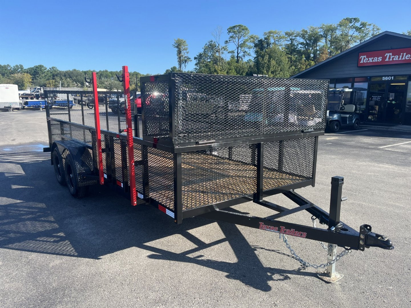 New LM61810U TEXAS TRAILERS 6'10" X 18' LAWN MAINTENANCE TRAILER W/ CUSTOM OPTIONS