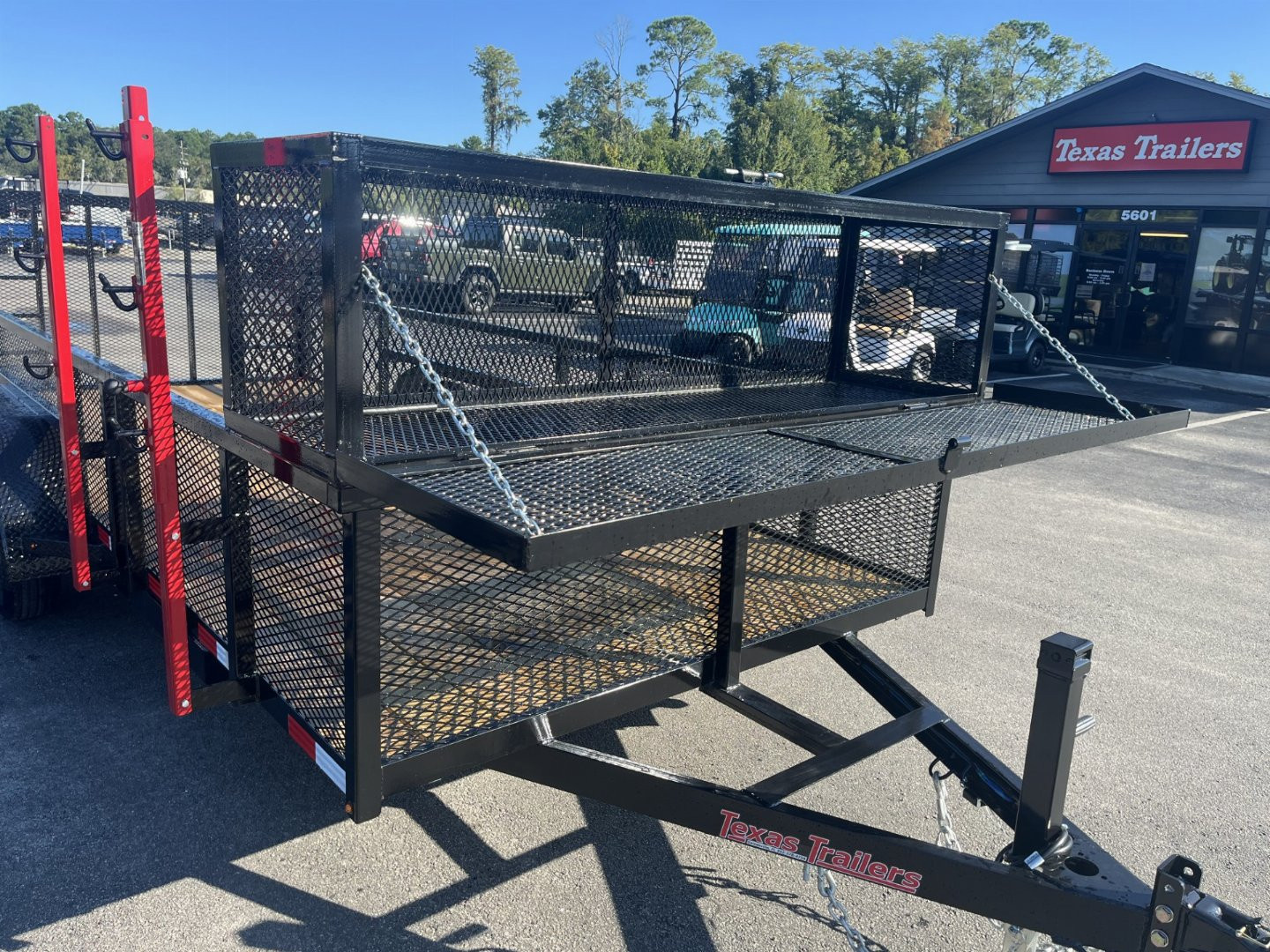 New LM61810U TEXAS TRAILERS 6'10" X 18' LAWN MAINTENANCE TRAILER W/ CUSTOM OPTIONS