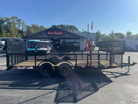 New LM61810U TEXAS TRAILERS 6'10" X 18' LAWN MAINTENANCE TRAILER W/ CUSTOM OPTIONS
