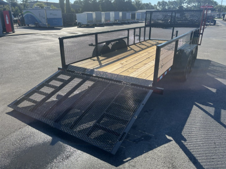 New LM61810U TEXAS TRAILERS 6'10" X 18' LAWN MAINTENANCE TRAILER W/ CUSTOM OPTIONS