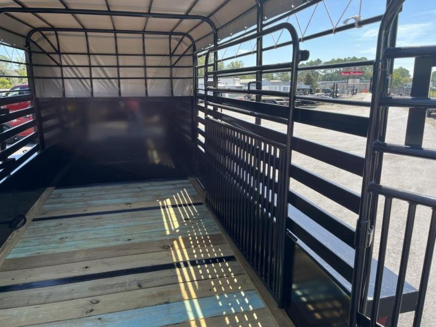 New ST1270B TEXAS TRAILERS 12' BUMPER PULL STOCK TRAILER