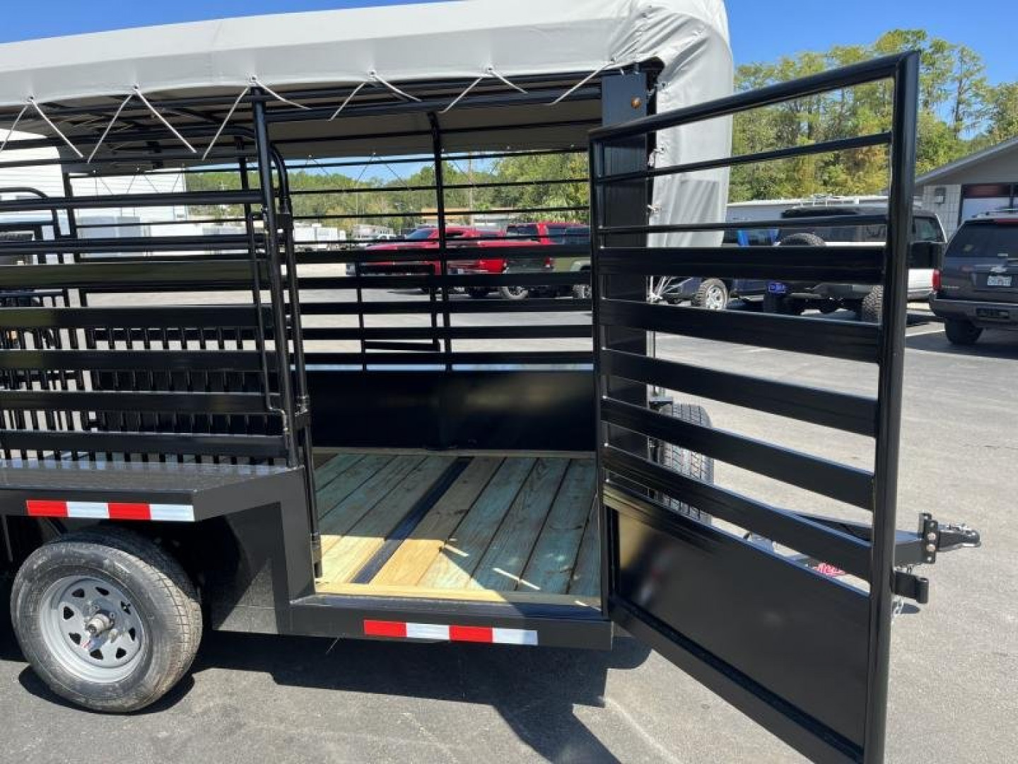 New ST1270B TEXAS TRAILERS 12' BUMPER PULL STOCK TRAILER