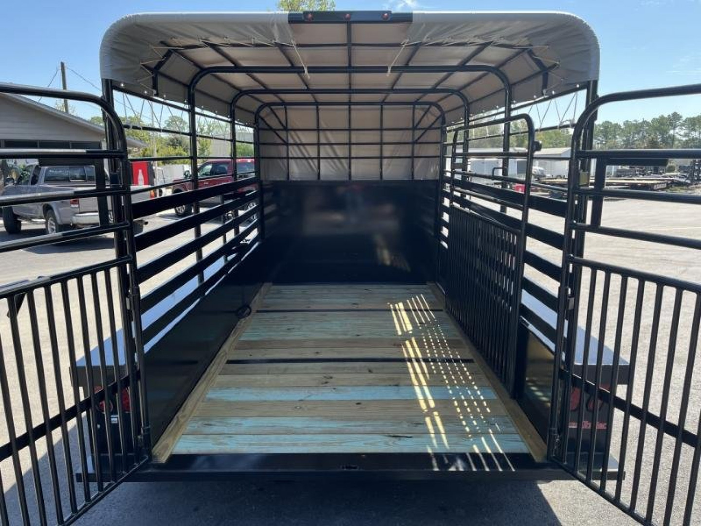 New ST1270B TEXAS TRAILERS 12' BUMPER PULL STOCK TRAILER