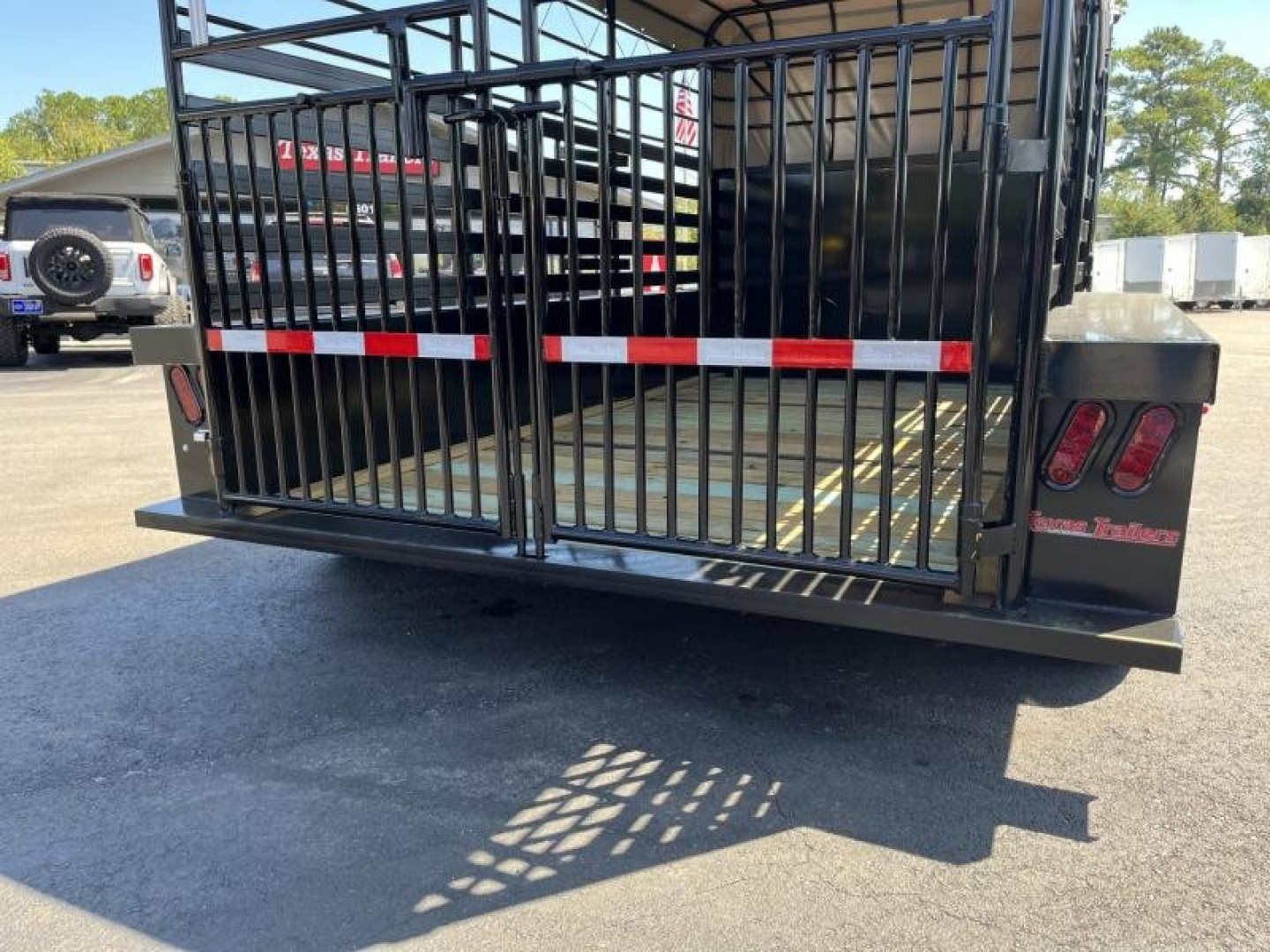 New ST1270B TEXAS TRAILERS 12' BUMPER PULL STOCK TRAILER