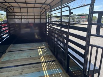 New ST1270B TEXAS TRAILERS 12' BUMPER PULL STOCK TRAILER