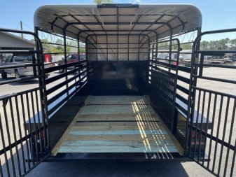 New ST1270B TEXAS TRAILERS 12' BUMPER PULL STOCK TRAILER