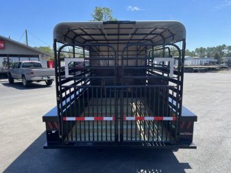 New ST1270B TEXAS TRAILERS 12' BUMPER PULL STOCK TRAILER