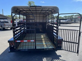 New ST1270B TEXAS TRAILERS 12' BUMPER PULL STOCK TRAILER