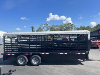 New ST2012G TEXAS TRAILERS 20' GOOSENECK STOCK TRAILER