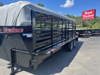New ST2012G TEXAS TRAILERS 20' GOOSENECK STOCK TRAILER
