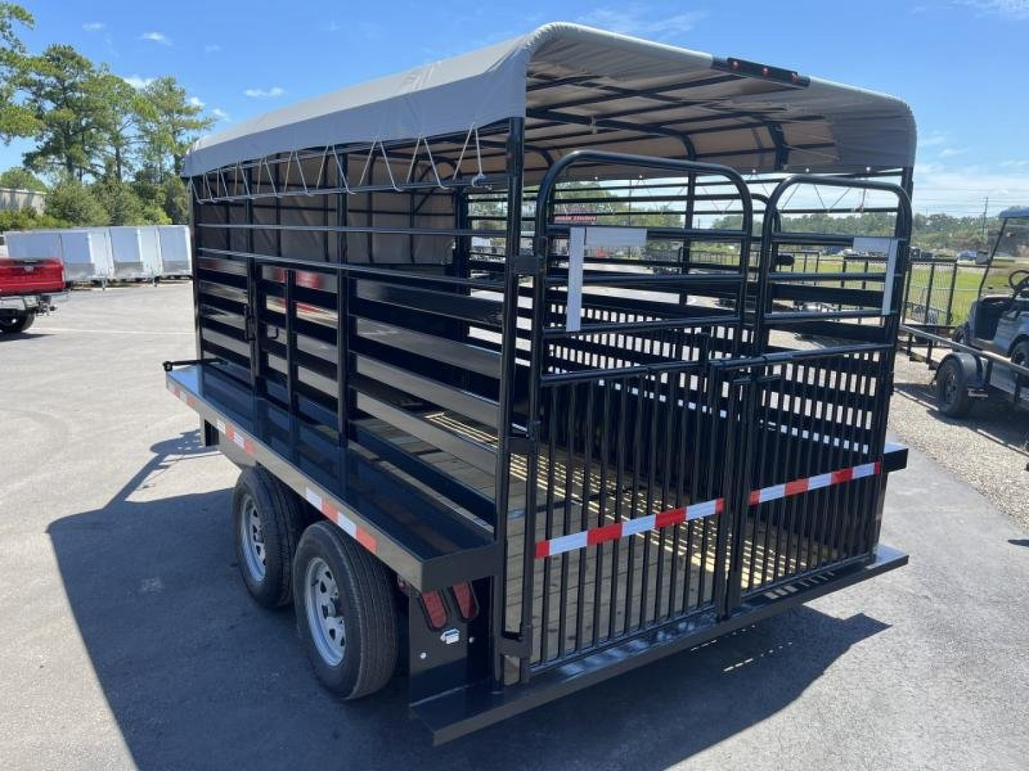 New ST1270G TEXAS TRAILERS 12' GOOSENECK STOCK TRAILER