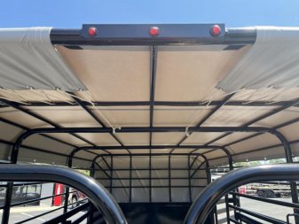 New ST1270G TEXAS TRAILERS 12' GOOSENECK STOCK TRAILER