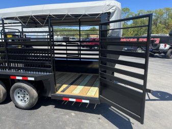 New ST1270G TEXAS TRAILERS 12' GOOSENECK STOCK TRAILER