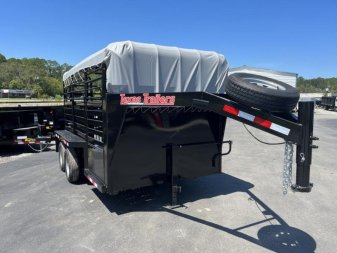 New ST1270G TEXAS TRAILERS 12' GOOSENECK STOCK TRAILER