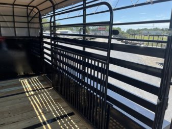 New ST1270G TEXAS TRAILERS 12' GOOSENECK STOCK TRAILER