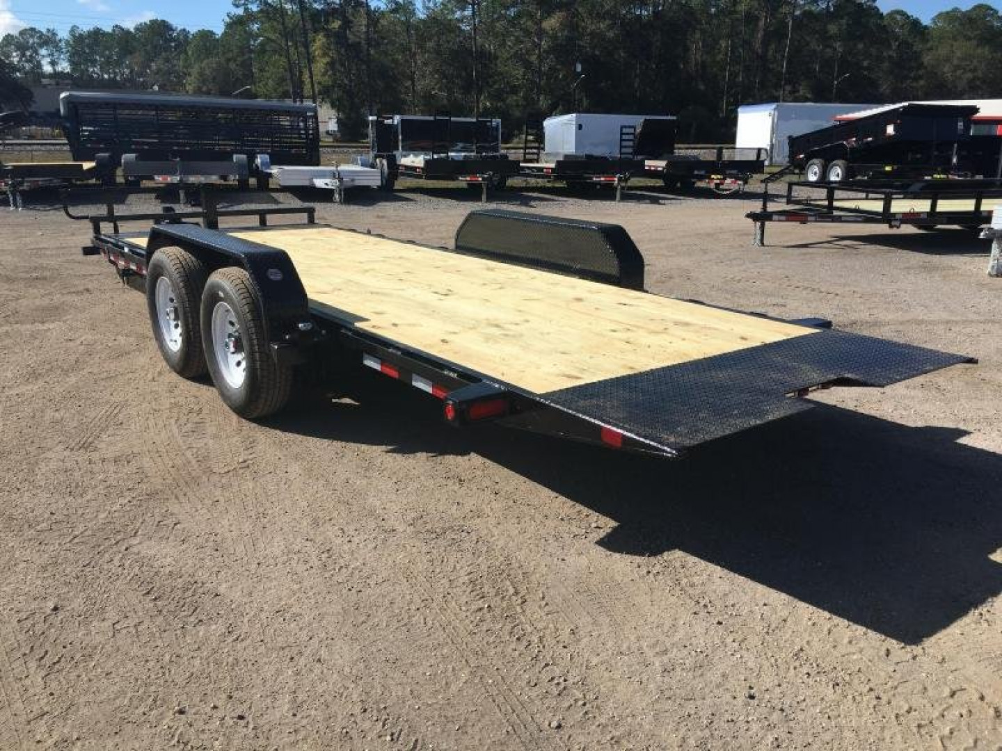 New 14FT-20BK BIG TEX 7' X 20' TANDEM AXLE TILT DECK EQUIPMENT TRAILER