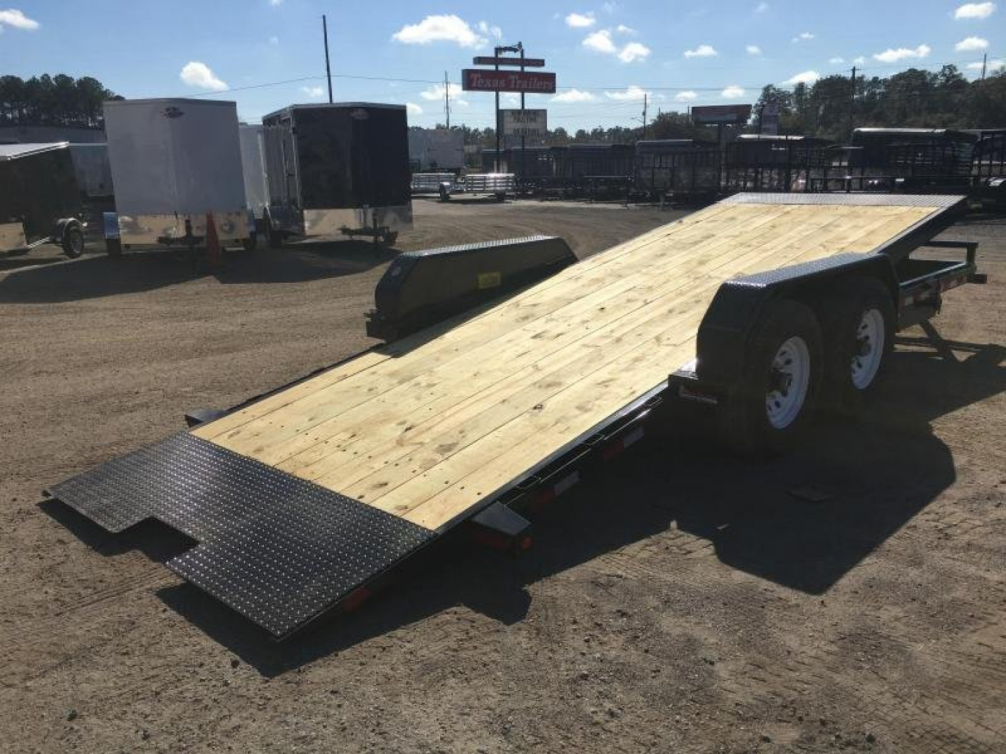New 14FT-20BK BIG TEX 7' X 20' TANDEM AXLE TILT DECK EQUIPMENT TRAILER