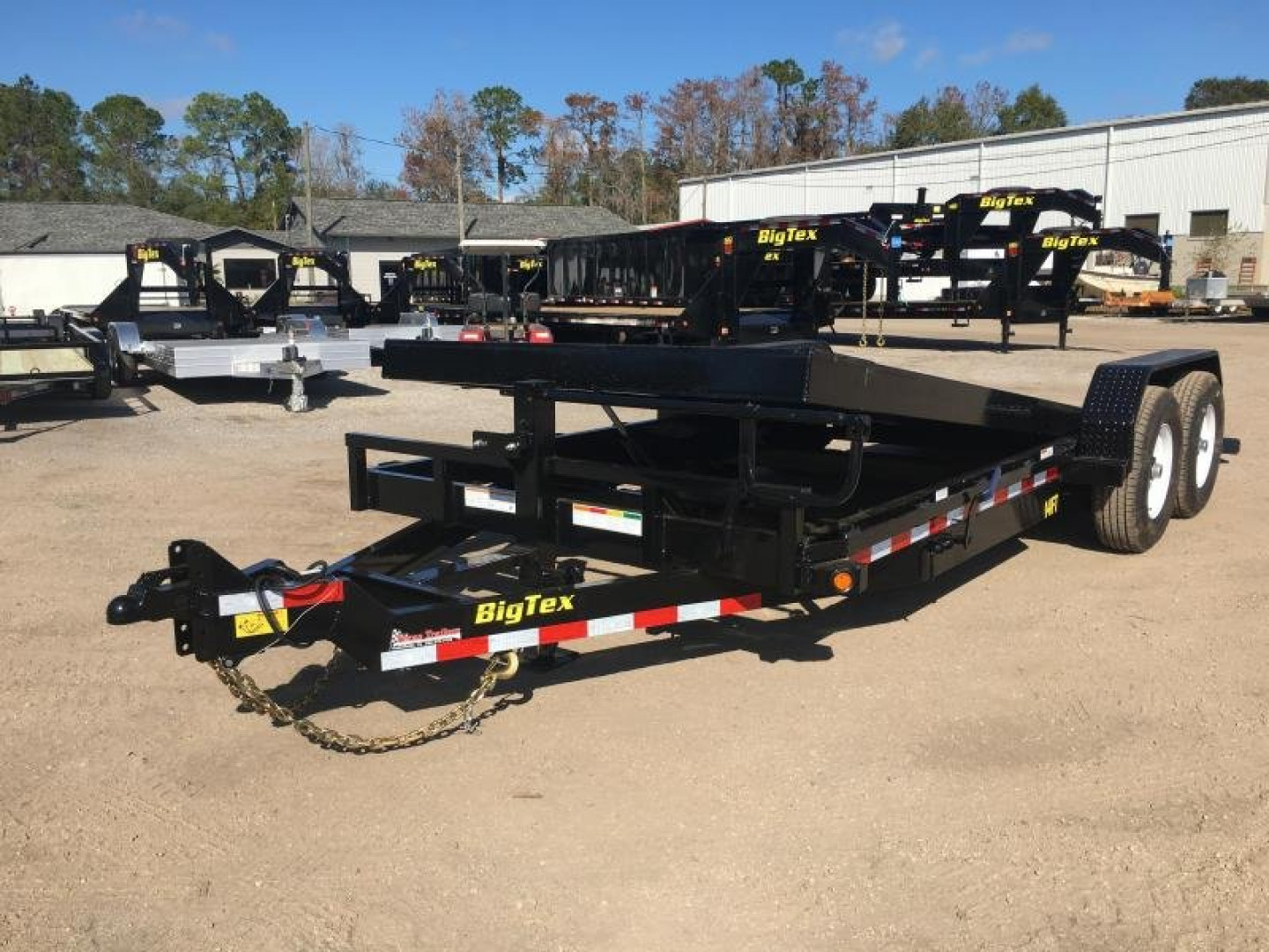 New 14FT-20BK BIG TEX 7' X 20' TANDEM AXLE TILT DECK EQUIPMENT TRAILER