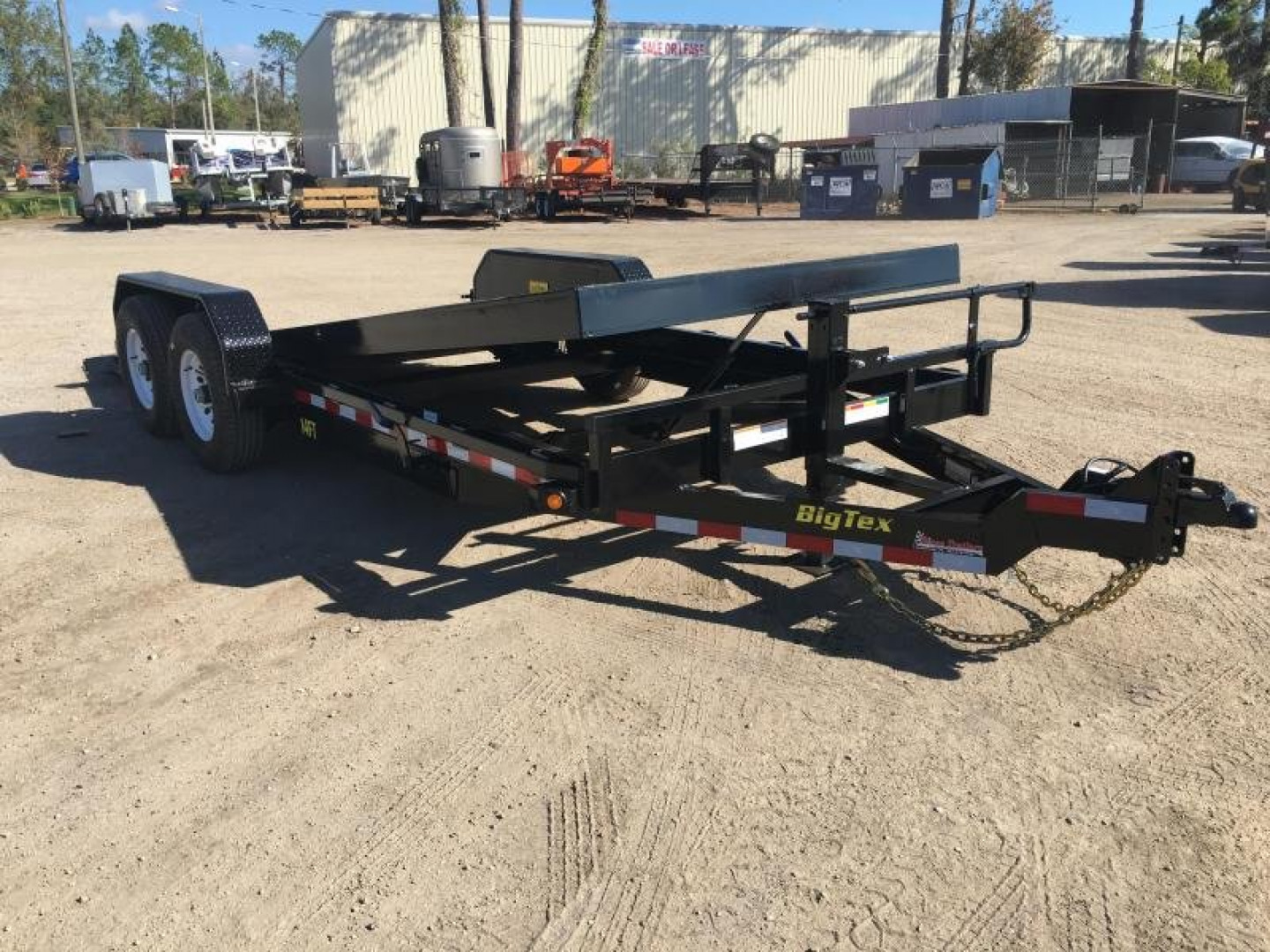 New 14FT-20BK BIG TEX 7' X 20' TANDEM AXLE TILT DECK EQUIPMENT TRAILER