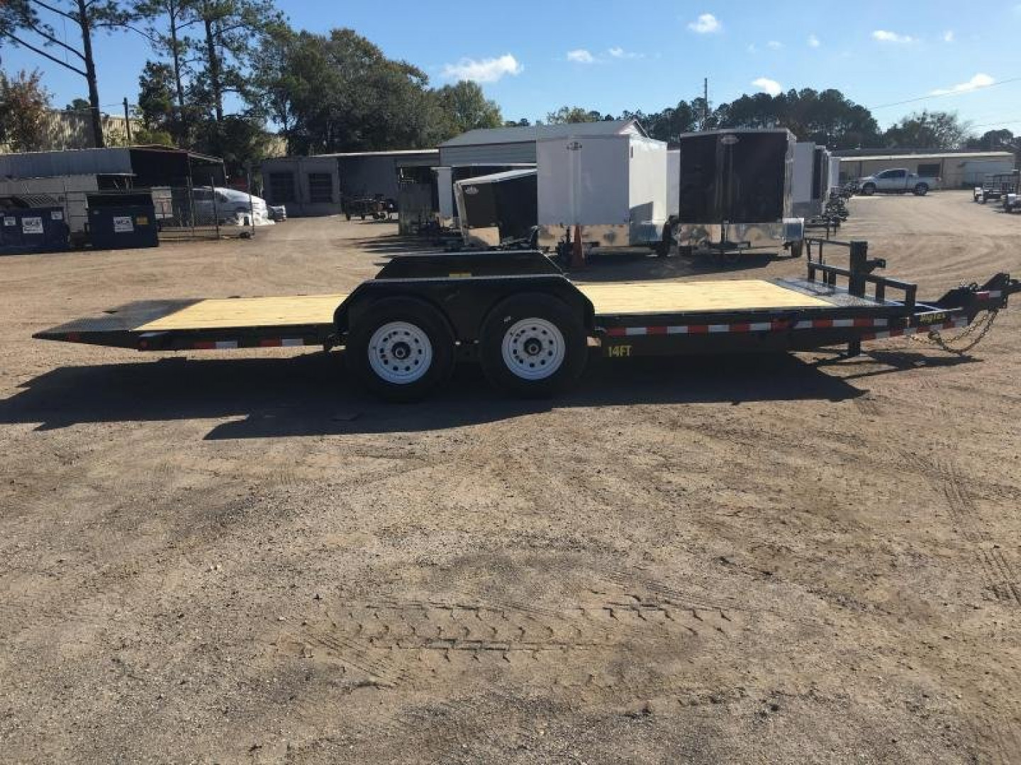 New 14FT-20BK BIG TEX 7' X 20' TANDEM AXLE TILT DECK EQUIPMENT TRAILER