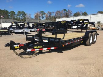 New 14FT-20BK BIG TEX 7' X 20' TANDEM AXLE TILT DECK EQUIPMENT TRAILER
