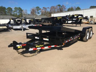 New 14FT-20BK BIG TEX 7' X 20' TANDEM AXLE TILT DECK EQUIPMENT TRAILER