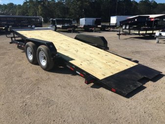 New 14FT-20BK BIG TEX 7' X 20' TANDEM AXLE TILT DECK EQUIPMENT TRAILER