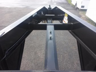 New 22GN-25D5A-FRBK BIG TEX 8.5' X 25' GOOSENECK DUAL TANDEM FLATBED W/ 5' FOLD UP RAMPS & FREE SPARE TIRE