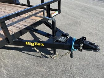 New 70PI-16BK4RG BIG TEX 7' X 16' PIPE UTILITY TRAILER W/ TAILGATE AND BRAKES ON ONE AXLES
