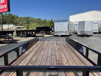 New 70PI-16BK4RG BIG TEX 7' X 16' PIPE UTILITY TRAILER W/ TAILGATE AND BRAKES ON ONE AXLES
