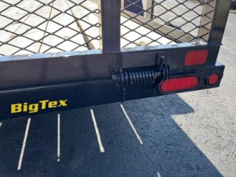New 70PI-16BK4RG BIG TEX 7' X 16' PIPE UTILITY TRAILER W/ TAILGATE AND BRAKES ON ONE AXLES