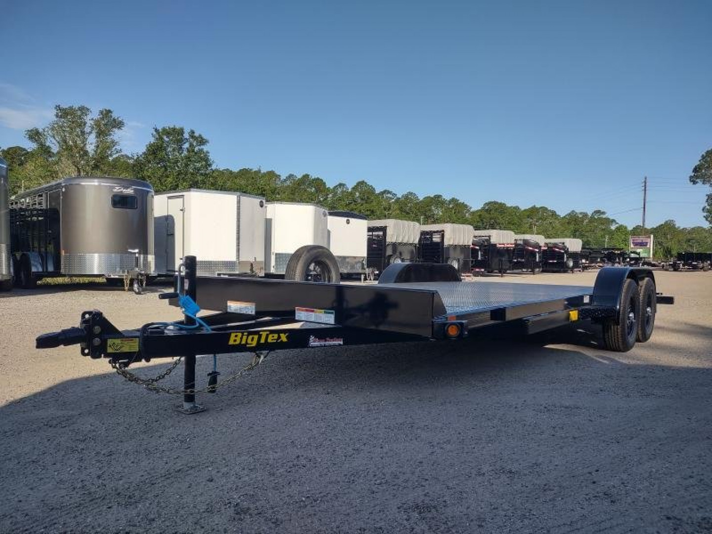 New 70DM-18BK BIG TEX 7' X 18' STEEL DECK CAR HAULER