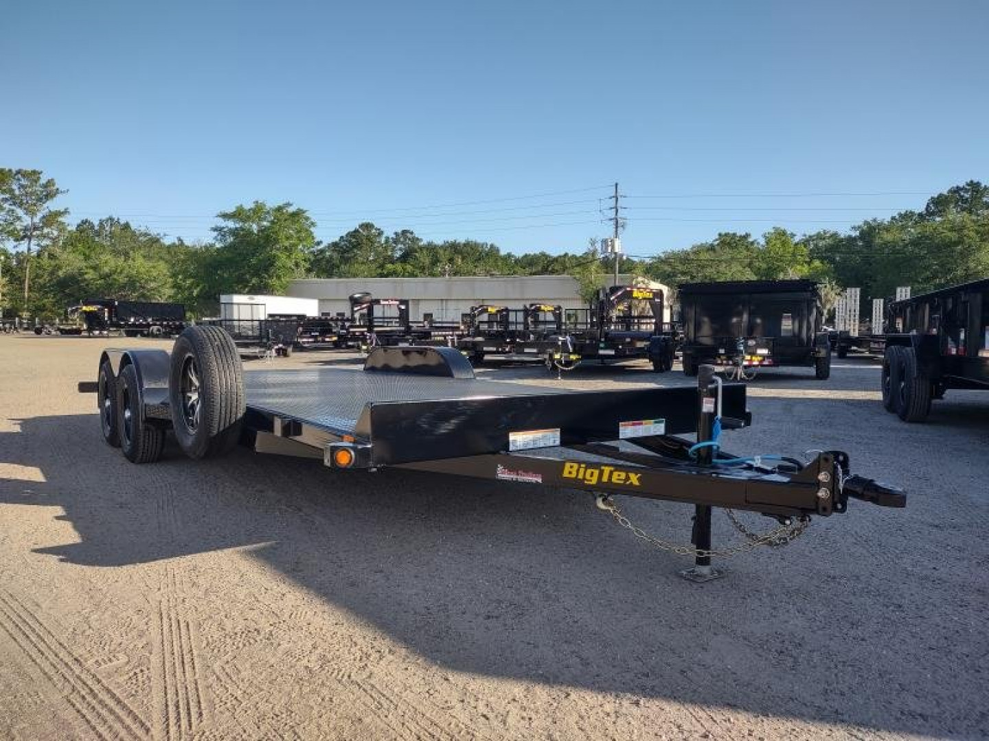 New 70DM-18BK BIG TEX 7' X 18' STEEL DECK CAR HAULER