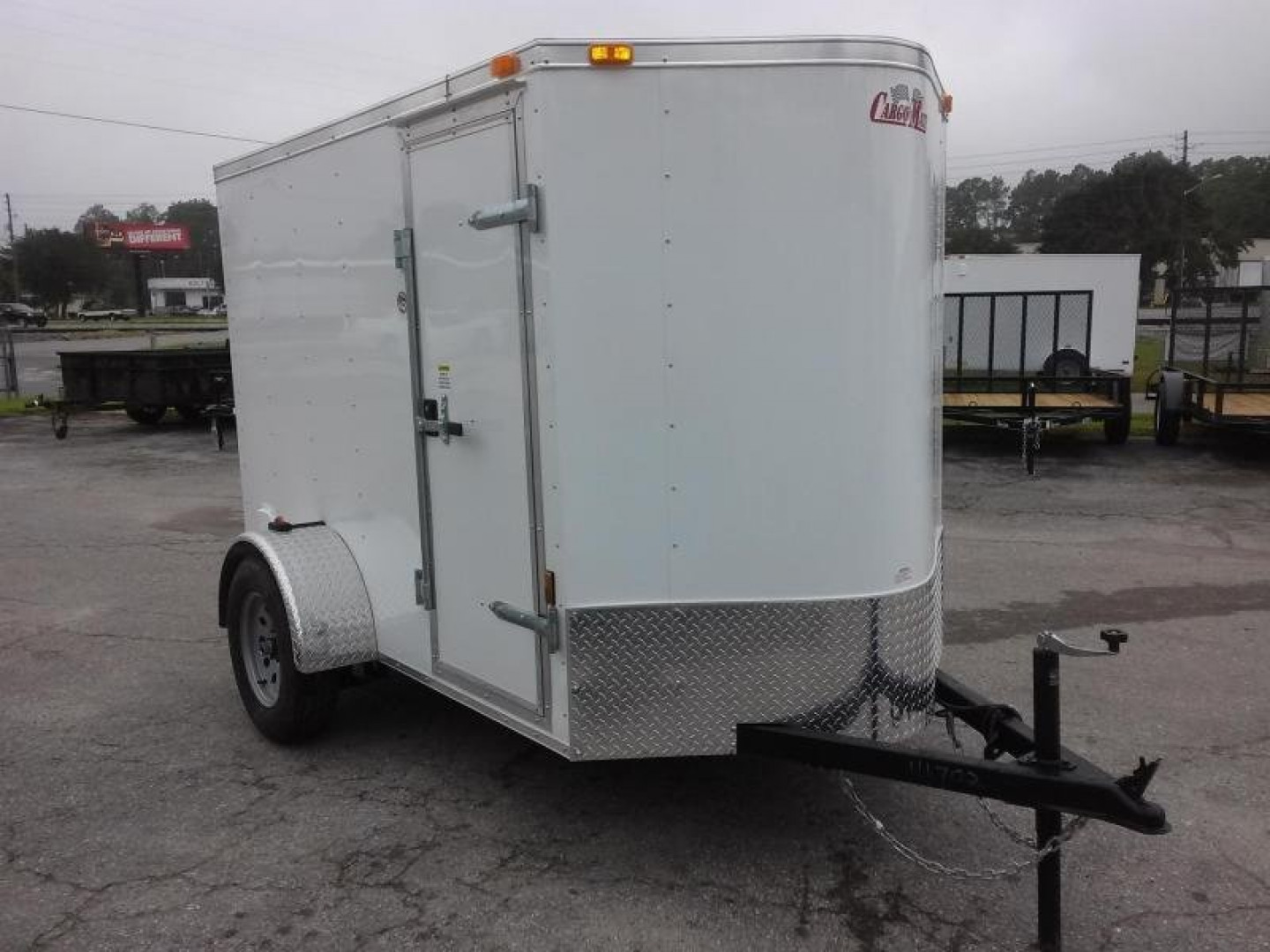 New GANS58SA CARGO MATE 5' X 8' ENCLOSED CARGO TRAILER W/ REAR RAMP DOOR & SIDE DOOR