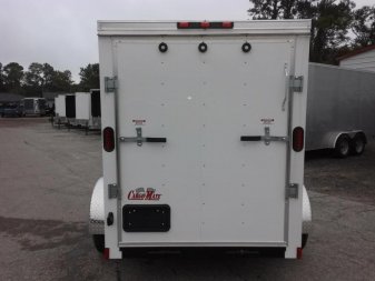 New GANS58SA CARGO MATE 5' X 8' ENCLOSED CARGO TRAILER W/ REAR RAMP DOOR & SIDE DOOR