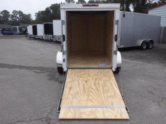 New GANS58SA CARGO MATE 5' X 8' ENCLOSED CARGO TRAILER W/ REAR RAMP DOOR & SIDE DOOR
